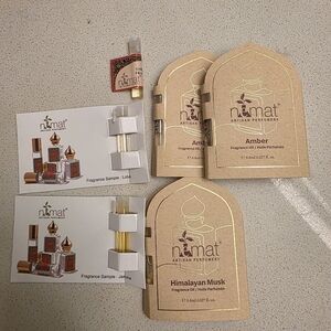 Nemat Amber Himalayan Musk Gardenia Lotus Jasmine Perfume Oil Fragrance Samples